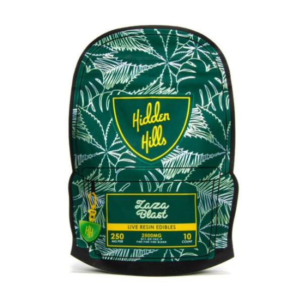 HIDDEN HILLS (D11 + D9 + THC-P) LIVE RESIN 2500MG GUMMIES 10CT BAG