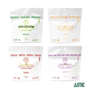 HIGH HEMP DELTA 8 THC GUMMIES 250MG 10CT/ BOX