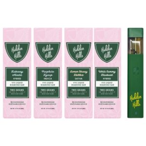HIDDEN HILLS (D8 THC -A + THC-P) 2GM LIQUID DIAMOND DISPO 5CT/ BOX