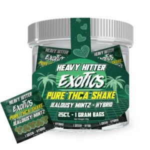 D8FLIGHT HEAVY HITTER EXOTICS PURE THCA SHAKE 1GM BAG / 25 BAGS JAR