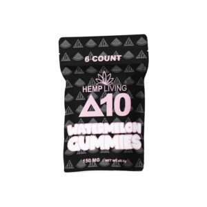 HEMP LIVING DELTA 10 150MG GUMMIES 6CT/PACK (10 PACK DISPLAY)