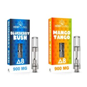 HEMP LIVING DELTA 8 VAPE CARTRIDGE 1000MG 5CT/BOX