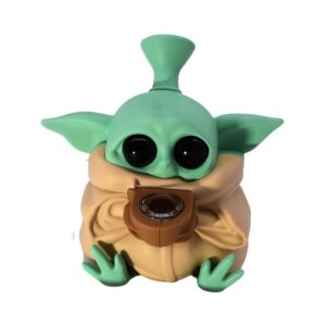 SILICONE 5" ALIEN DESIGN WATER PIPE