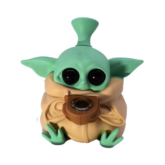 SILICONE 5" ALIEN DESIGN WATER PIPE