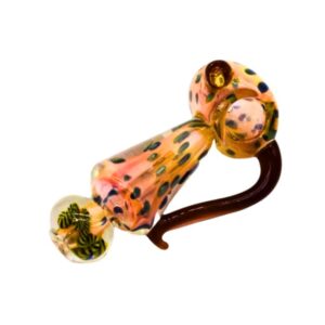 5" GOLD TWISTING HORN DESIGN HEAVY DUTY HAND PIPE