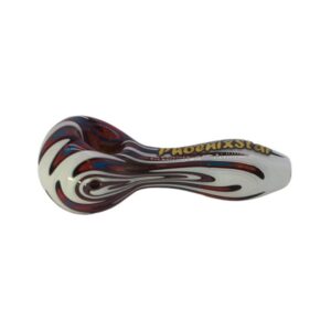 PHOENIX GLASS 4" GRAY LOGO HEAVY DUTY HAND PIPE