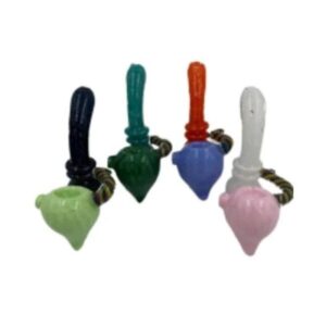 6" STRAWBERRY DESIGN HORN HAND PIPE