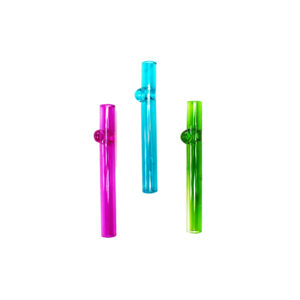 COLORFUL GLASS ONE HITTER 10CT / BOX (ASSORTED COLORS)