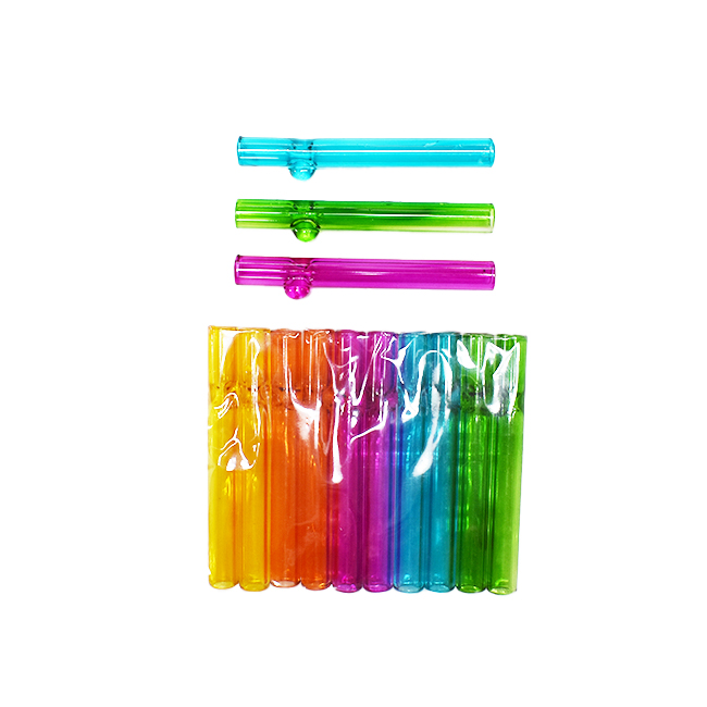 COLORFUL GLASS ONE HITTER 10CT / BOX (ASSORTED COLORS) - Image 2