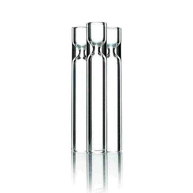 CLEAR GLASS 3INCH ONE HITTER (10CT / BOX) ASSORTED COLORS