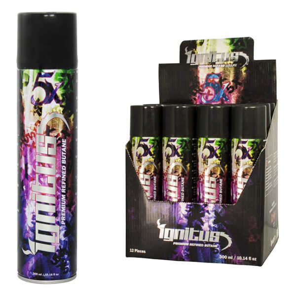 IGNITUS 5X PREMIUM BUTANE 300ML 12CT / BOX