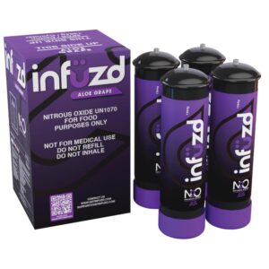 INFUZD 1364G CYLINDER FLAVORED CHARGERS 4CT/BOX