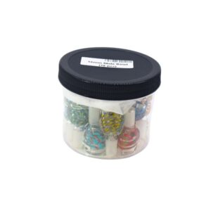 14MM MALE MIX COLOR BOWL 18CT/ JAR