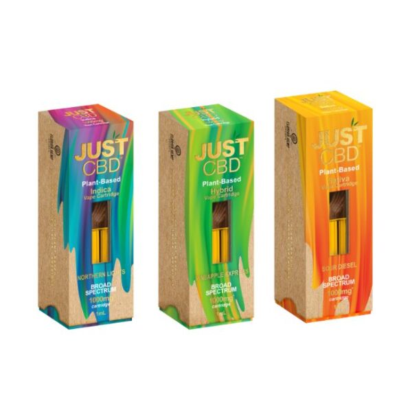 JUST CBD 1ML PLANT BASED BROAD SPECTRUM CART 10CT/BOX