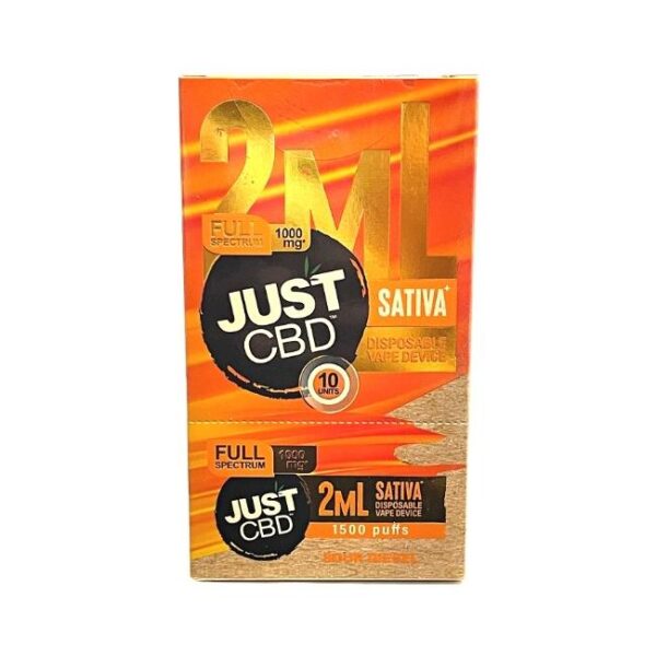 JUST CBD 2ML (1000MG) DISPO 1.5K PUFFS 10CT/ BOX