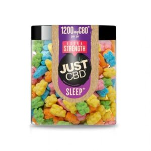 JUST CBD SLEEP+ 1200MG EXTRA STRENGTH GUMMIES 80CT/JAR  (NIGHT TIME SOUR BEAR)