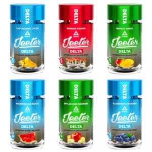 JEETER THCA  OPTIMIZED DELTA LIVE RESIN 0.5GM BABY PRE ROLLS JAR 6CT/BOX