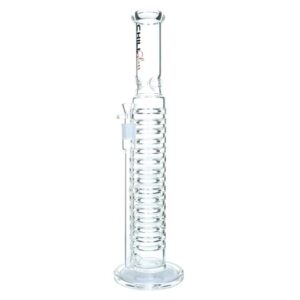 CHILL GLASS 19" MALOIC BRIME LASH DESIGN WITH LONG BOLING PERC WATER PIPE "JLA122"
