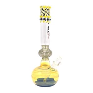 CHILL GLASS 16" ROUND BOWL DESIGN WATER PIPE