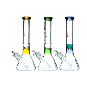 CHILL GLASS PREMIUM GLASS BEAKER STYLE WATER PIPE  "JLB38"