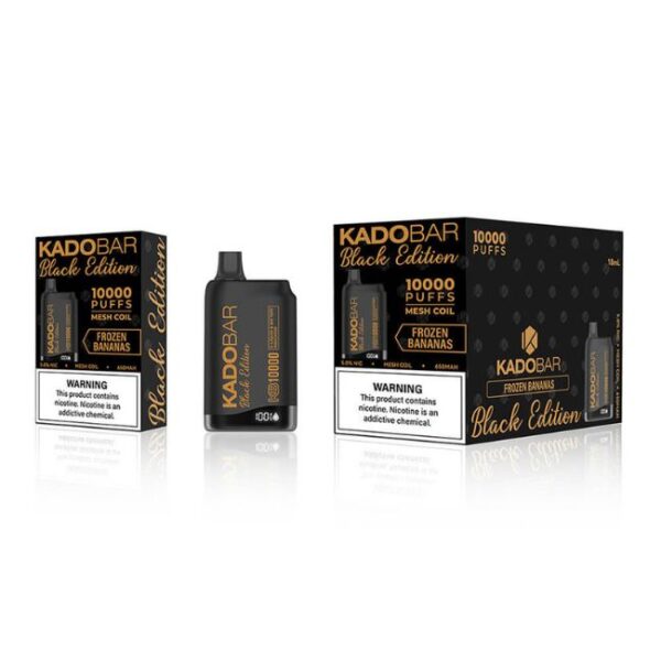 KADO BAR BLACK EDITION 5% DISPO (90ML) 10K PUFFS 5CT BOX