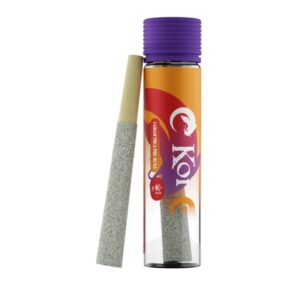 KOI THC-A FLOWER 1GM JOINT DIAMOND INFUSED  - SINGLE GLASS TUBE