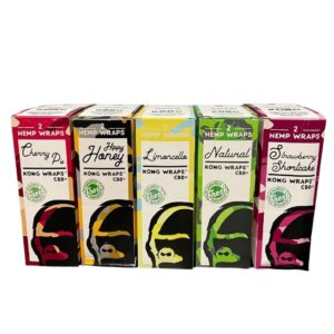 KONG WRAPS HEMP (2 WRAPS PER POUCH) 25CT/BOX