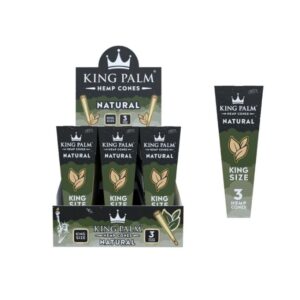 KING PALM KING SIZE HEMP CONES 3PK 30CT/ BOX