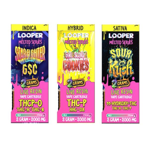 LOOPER MELTED SERIES 2GM LIVE RESIN CART 5CT/ BOX