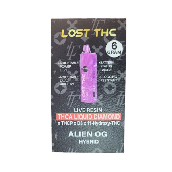 LOST THC THCP+D8+11HYD THC-A  LIQUID DIAMONDS 6GM DISPO 5CT/BOX