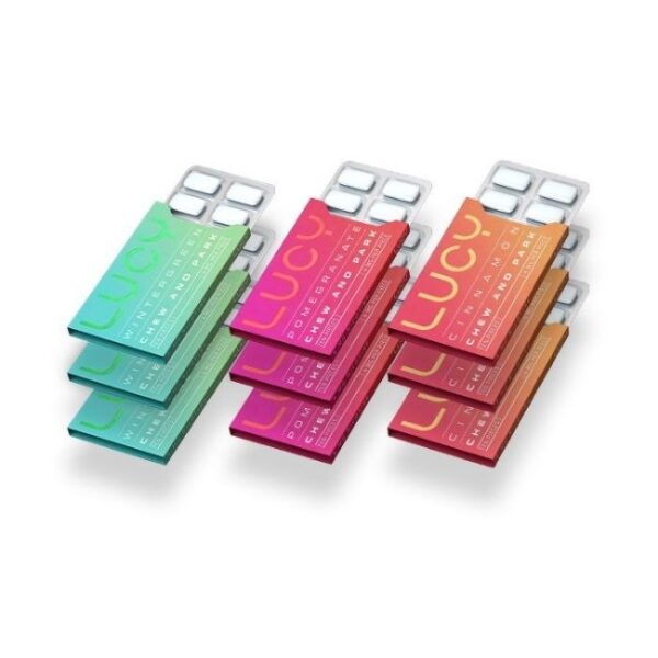 LUCY NICOTINE GUM DISPLAY 3CT/DISPLAY