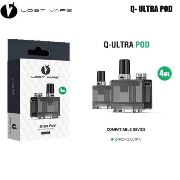 LOST VAPE Q-ULTRA POD (NO COIL) 2CT/PACK
