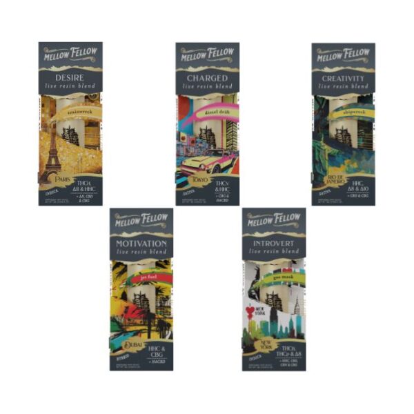 MELLOW FELLOW CITY SERIES LIVE RESIN 1ML DISPO 6CT/ BOX