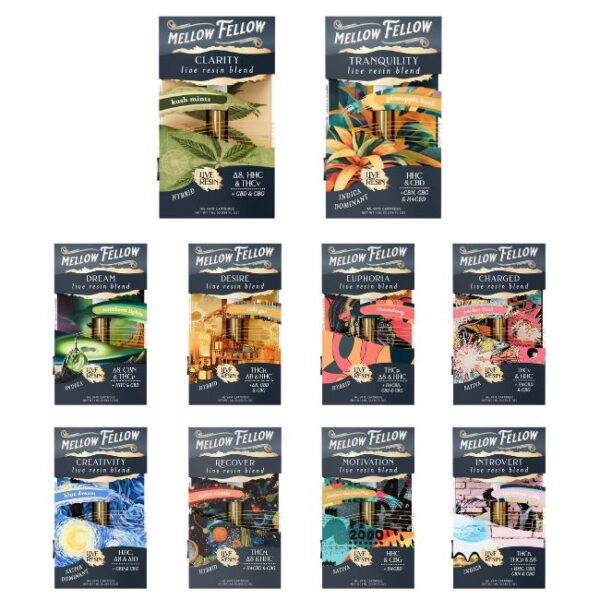 MELLOW FELLOW LIVE RESIN BLEND 1ML CART 6CT/ BOX