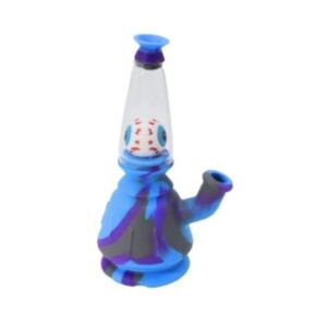 8" FANCY COLOR FULL SILICONE WATER PIPE