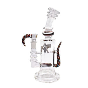 MK GLASS AMERICAN WIGWAG HORN RIG WITH INLINE WATER PIPE
