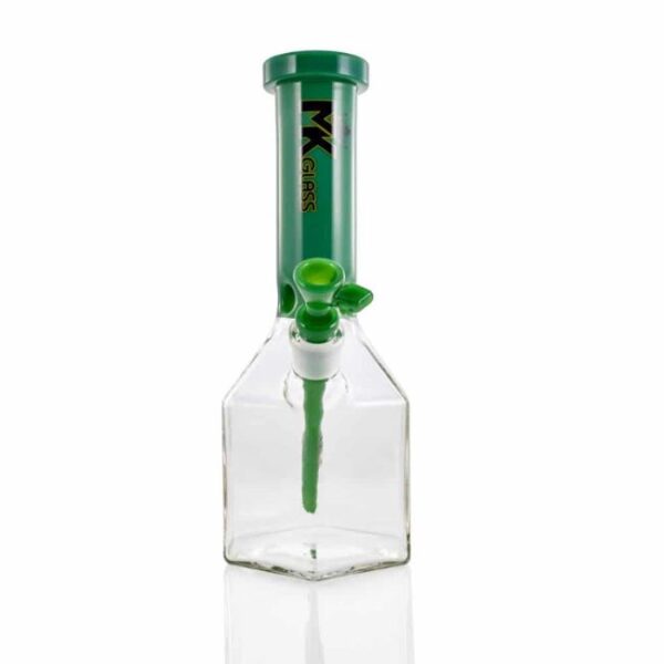 MK GLASS 12" GEOMETRIC HEXAGON BEAKER WATER PIPE