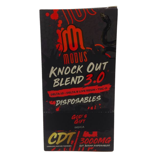MODUS KO BLEND ( D10+ THC-P+ D8 LIVE RESIN )3G DISPO 5CT/BOX - Image 3