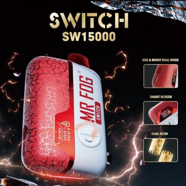 MR FOG SWITCH 5% DISPOSABLE (120ML) 15K PUFFS 10CT/ BOX