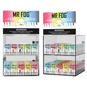MR FOG SWITCH TFN 5% DISPO (1500ML) 5500 PUFFS 100CT/ASSORTED FLAVOR COUNTER TOP DISPLAY