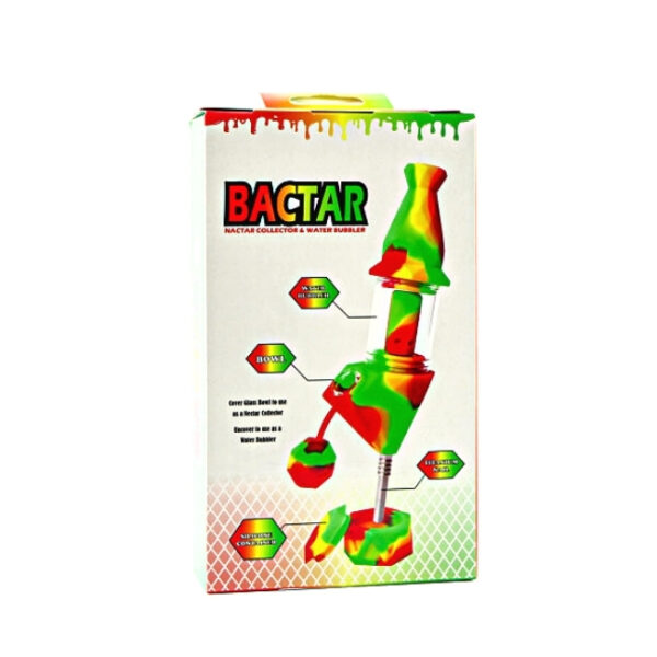 5 INCH SILICON RYLIC SPIRAL MASH DESIGN WITH 10MM TITANIUM NAIL NECTAR COLLECTOR