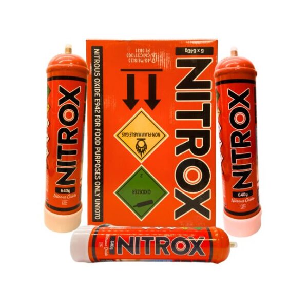 NITROX N2O 640G CREAM CYLINDERS 6PC/BOX FULL METAL