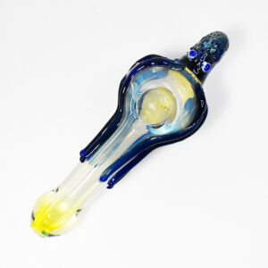 GLASS 4" BORIC MAMALL LASH DESIGN HAND PIPE
