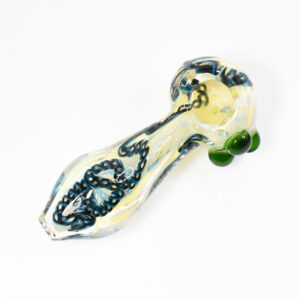 GLASS 3" MOLAX HIGH BLOME DESIGN HAND PIPE (ASSORTED)