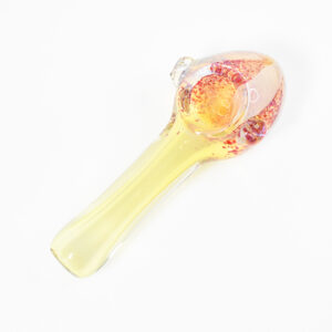 GLASS 4" BOLAX FLAME DESIGN HAND PIPE