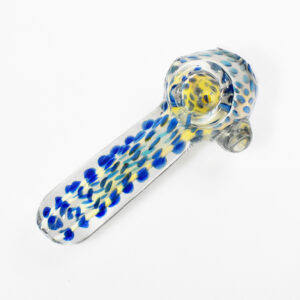 GLASS 4" RALIC DOTTED SLING DESIGN HAND PIPE