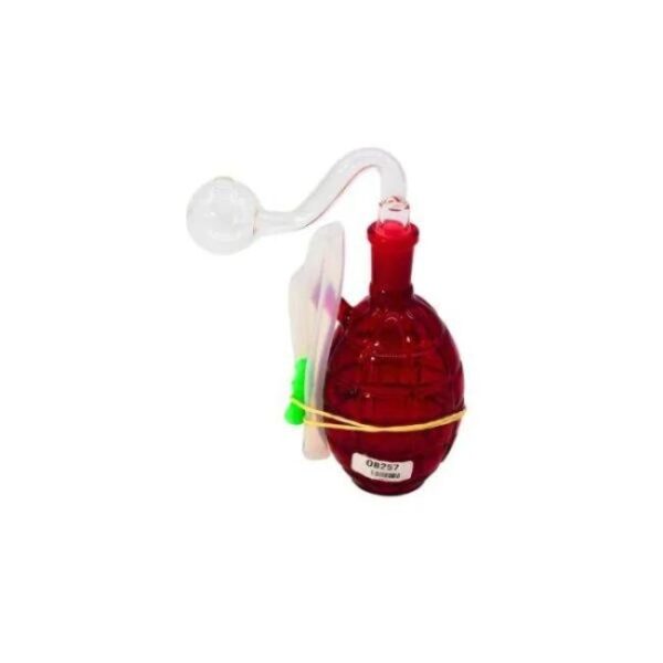 6" GRENADE GLASS TUBE BUBBLER