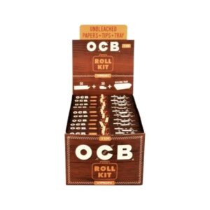 OCB VIRGIN 1 1/4 ROLL KIT (PAPERS+TIPS+TRAY) 20CT/DISPLAY
