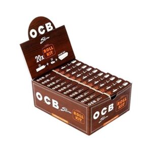 OCB VIRGIN SLIM ROLL KIT (PAPERS+TIPS+TRAY) 20CT/DISPLAY
