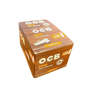 OCB VIRGIN UNBLEACHED TIPS 25CT/BOX